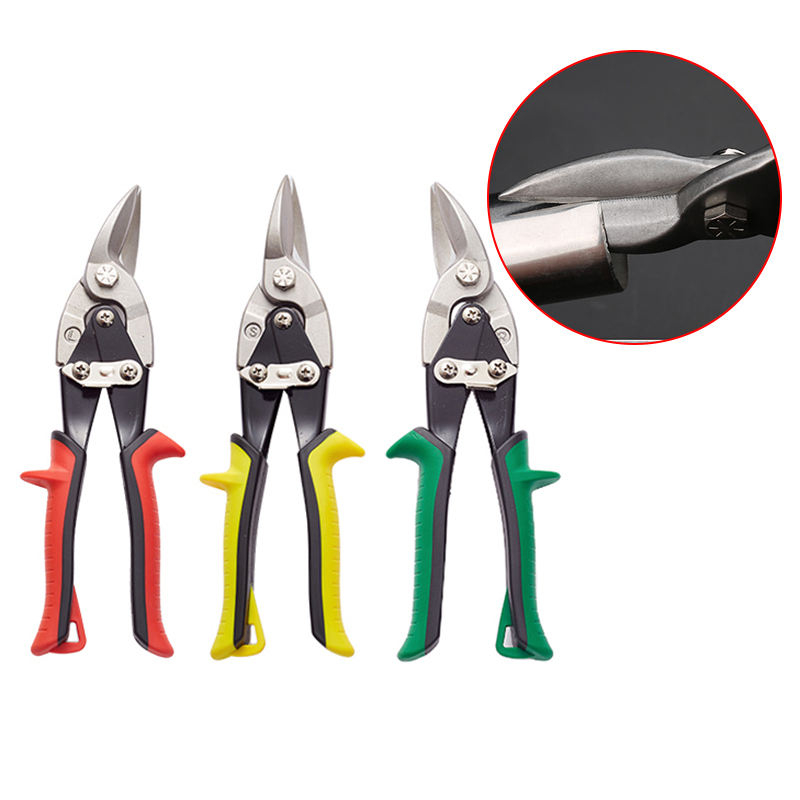 Aviation Snip Left Cut Offset Tin Cutting Shears Snip for Sheet Metal