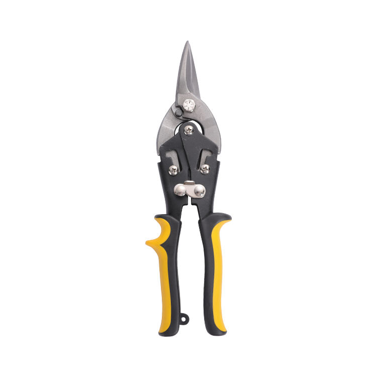 Two level stage design pliers Cr-V 10" high sharp cut tin Aviation household snips with TPR/PVC plastic handle