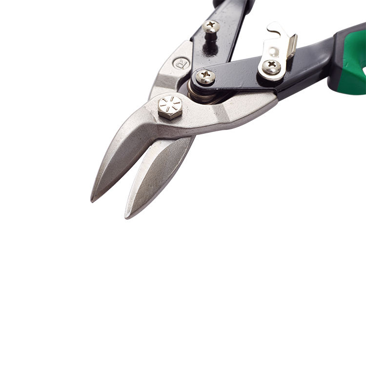 Aviation Snip Set - Left and Right Cut Offset Tin Cutting Shears with Forged Blade & KUSH'N-POWER Comfort Grips