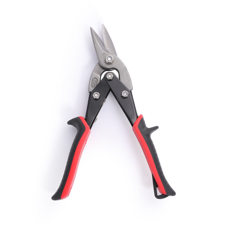 High Quality Aviation Tin Snip For Cutting Steel ALLOY Chrome Vanadium Material Professional Red Aviation Tin Snips