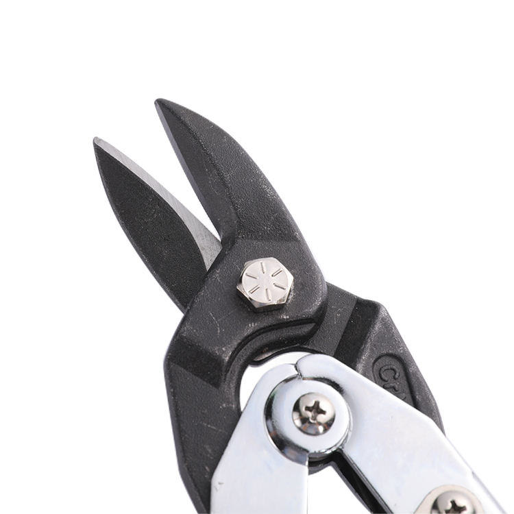 Aviation Snips Set Left and Right Cut Offset Tin Cutting Shears with Forged Blade POWER Comfort Grips