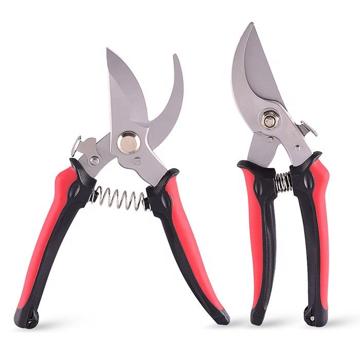 Hot sale Stainless Steel Garden Scissors Plant Pruning Shear Heavy Duty Garden Bypass Pruning Shears