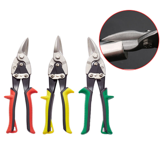 Aviation Tin Snip 10" Middle Multi Function Mini Stainless Steel Snips Scissors For Kitchen Office Cutting Iron Sheet