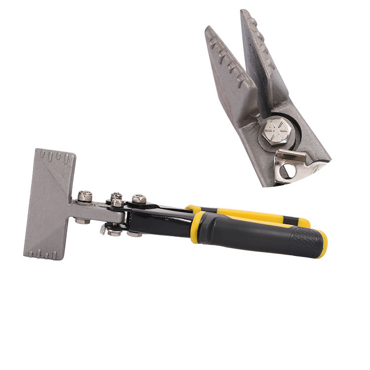 Metal Hand Seamer,Rebar Cutters & Benders Nippers & Snips 3 Inch Straight Jaw Sheet Metal Bender Tools