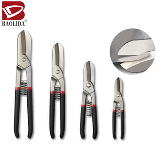 Heavy Duty German Style Tin Snip Straight Tin Snips Metal Shear Cutter Aviation Snips Scissors for Cutting Iron Metal Sheet