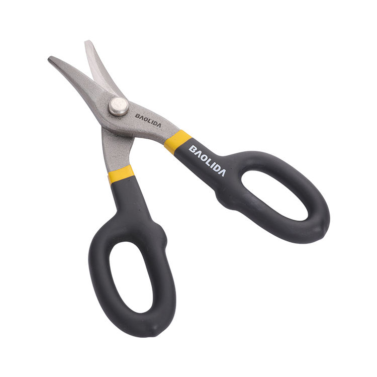 High Efficiency Carbon Steel Tin Snips Multi-purpose 7 Inch American Sharp-nosed Iron Scissors