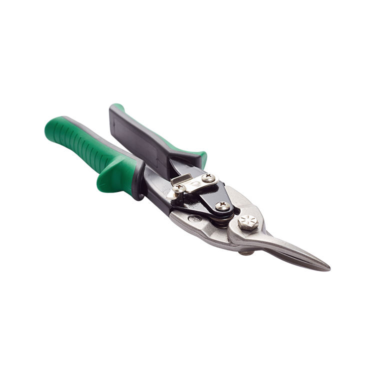 Aviation Snip Set - Left and Right Cut Offset Tin Cutting Shears with Forged Blade & KUSH'N-POWER Comfort Grips