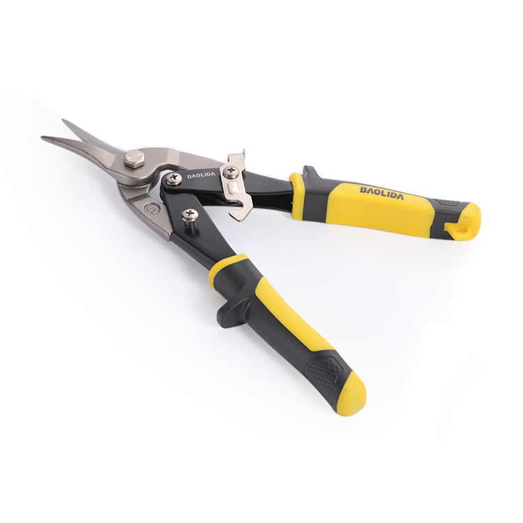 Hand Tool Tin Snips Chrome Vanadium Sheet Metal Straight Aviation Tin Snip Scissors