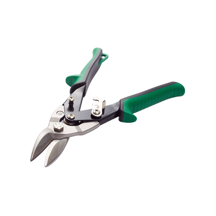 Aviation Snip Set - Left and Right Cut Offset Tin Cutting Shears with Forged Blade & KUSH'N-POWER Comfort Grips