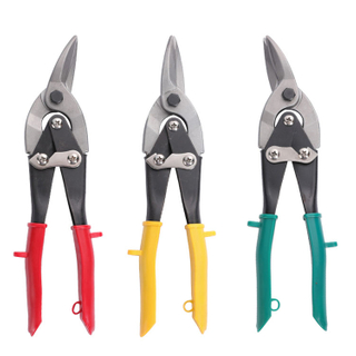 3PCS 10'' Aviation Snip Set Left Right Straight Cut Snips Pliers for Sheet Metal