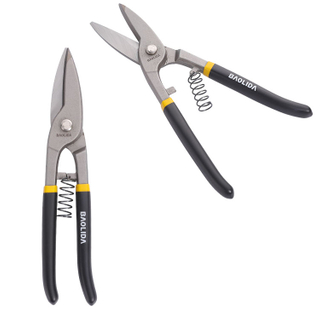 Heavy Duty 9" Carbon Steel Tin Snips Metal Shear Cutter Tin Snips Scissors for Cutting Iron Metal Sheet