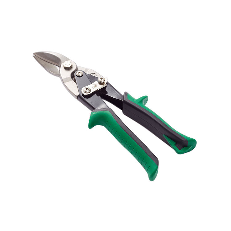 Aviation Tin Snips Set Straight Left and Right, Ergonomic Tyre Grip Handle with Hang Hole and Safety Latch