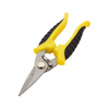 Non-slip handle Stainless steel garden scissors pruning tree branch shears fruit tree pruning black/yellow handle scissors