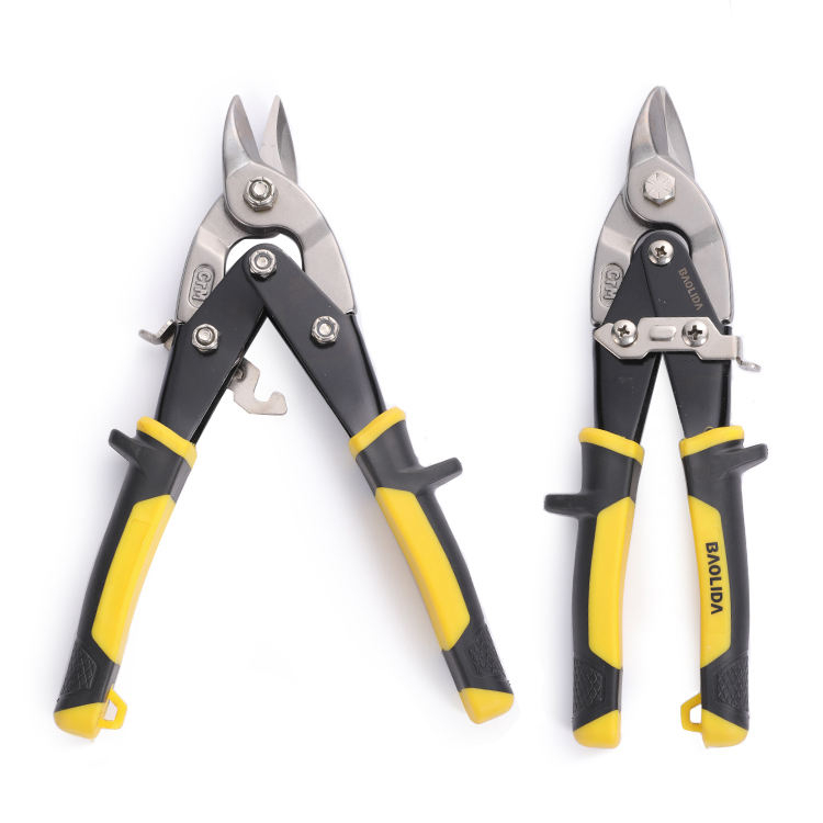 Best-selling aviation snip set straight cut regular tin cutting yellow aviation snip straight