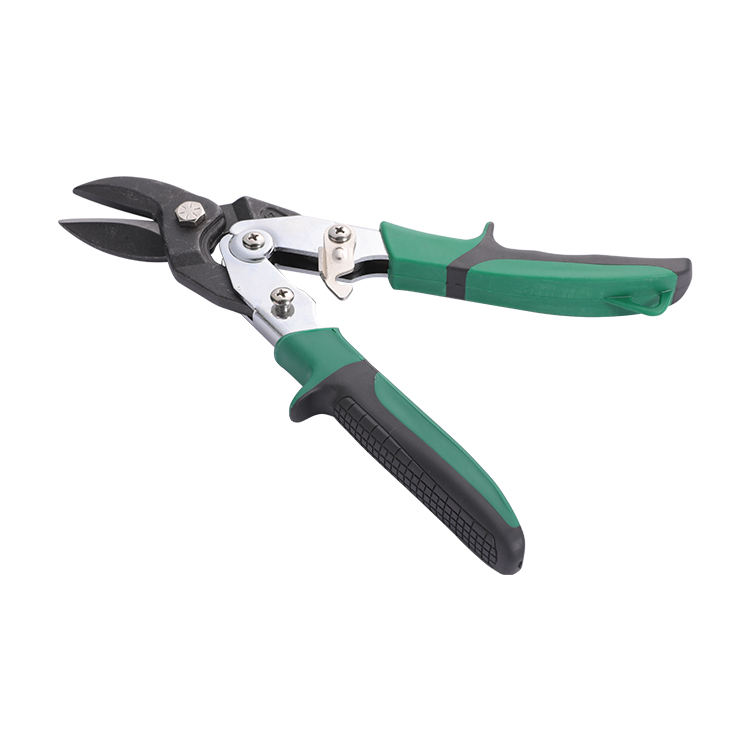 Aviation Snips Set Left and Right Cut Offset Tin Cutting Shears with Forged Blade POWER Comfort Grips