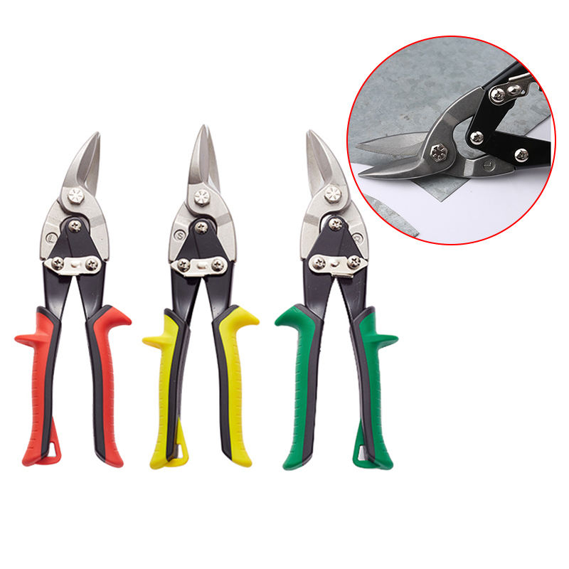 Professional Industrial Grade handle Cutting Scissors CR-V 10 Inch aviation tin snips