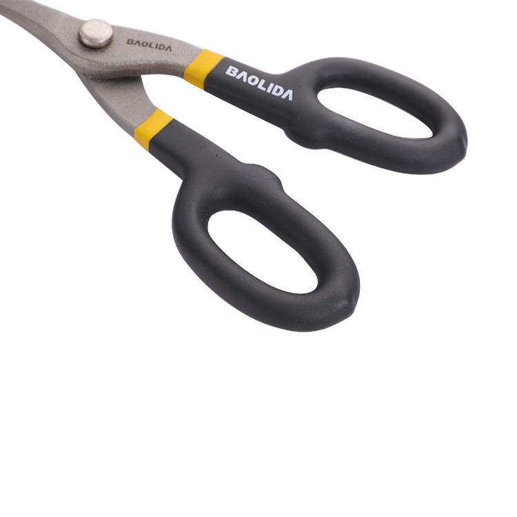 High Efficiency Carbon Steel Tin Snips Multi-purpose 7 Inch American Sharp-nosed Iron Scissors