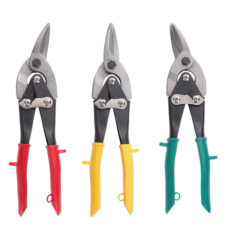 3PC 10'' Aviation Snip Set Left Right Straight Cut Snips Pliers for Sheet Metal