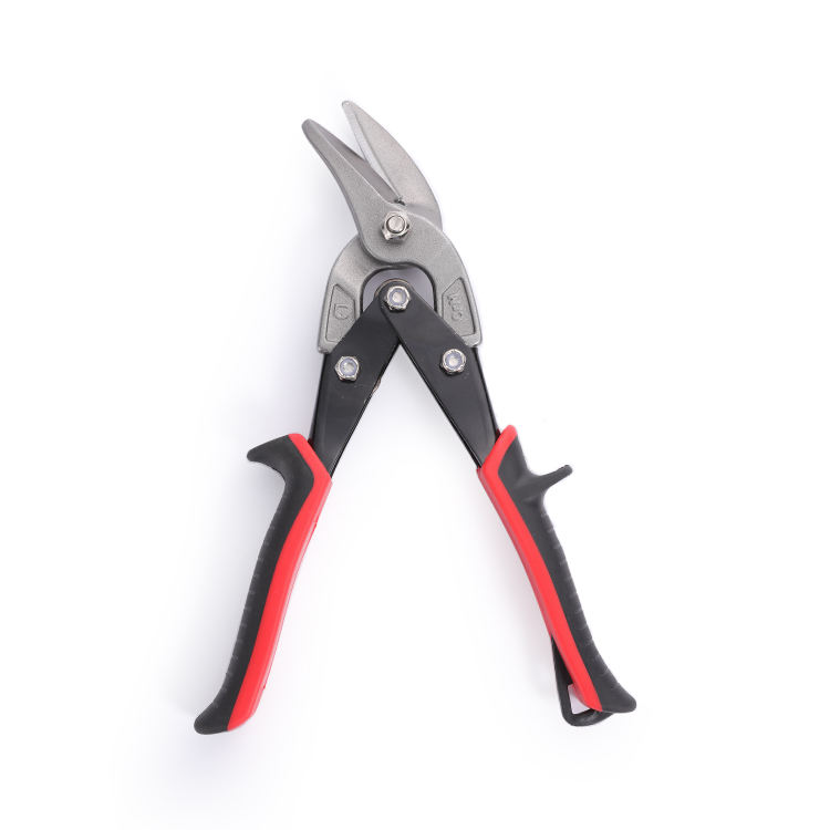 Hand Tools 10 Inch Heavy Duty Chrome Vanadium Steel CRV Left Straight Right Aviation Tin Snips for Cutting Metal Sheet