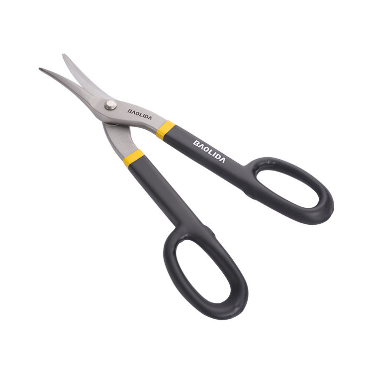 Private label tin power snips sharp-nosed carbon steel tin scissors tin snip manufacturers