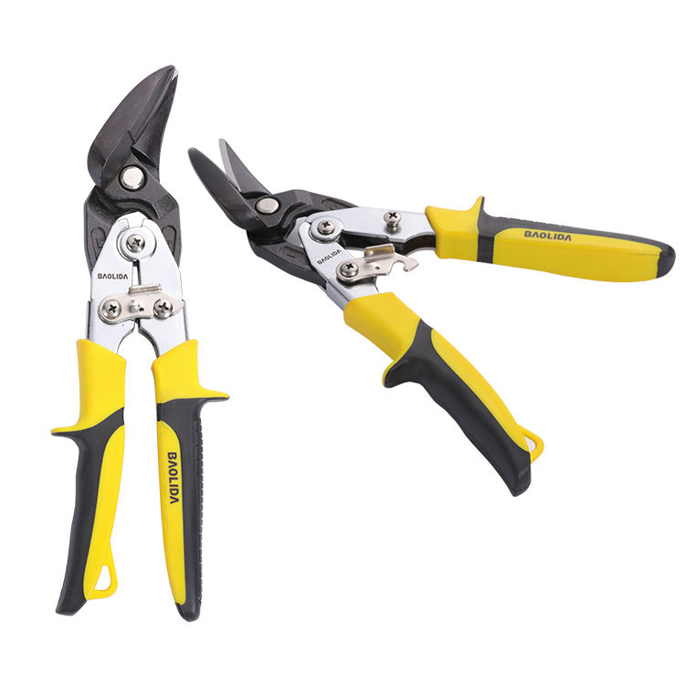 High Quality Hand Tools Aviation Tin Snip Iron Heavy-Duty Cutting Ideal Offset Tin Scissor Snips