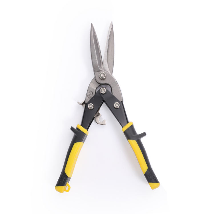 12" Heavy Duty TPR Handle Shears Right Straight Cut Aviation Snips Tin Scissors